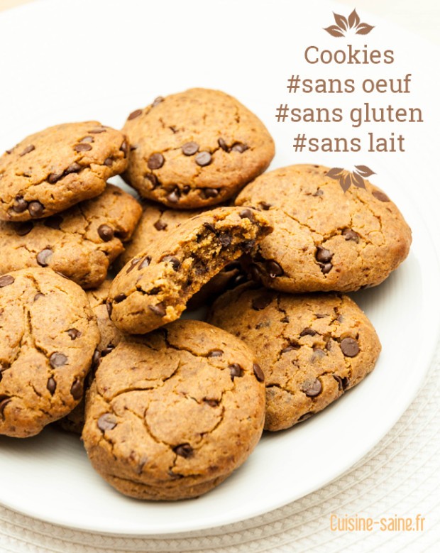 Cookies sans gluten, sans lait, sans œuf