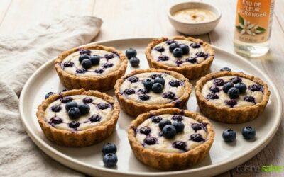 Tartelettes aux myrtilles vegan sans gluten