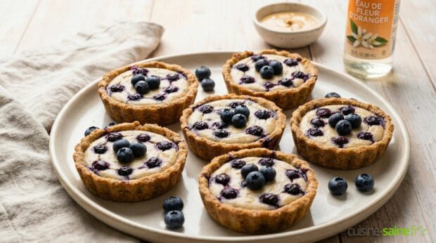 Tartelettes aux myrtilles vegan sans gluten