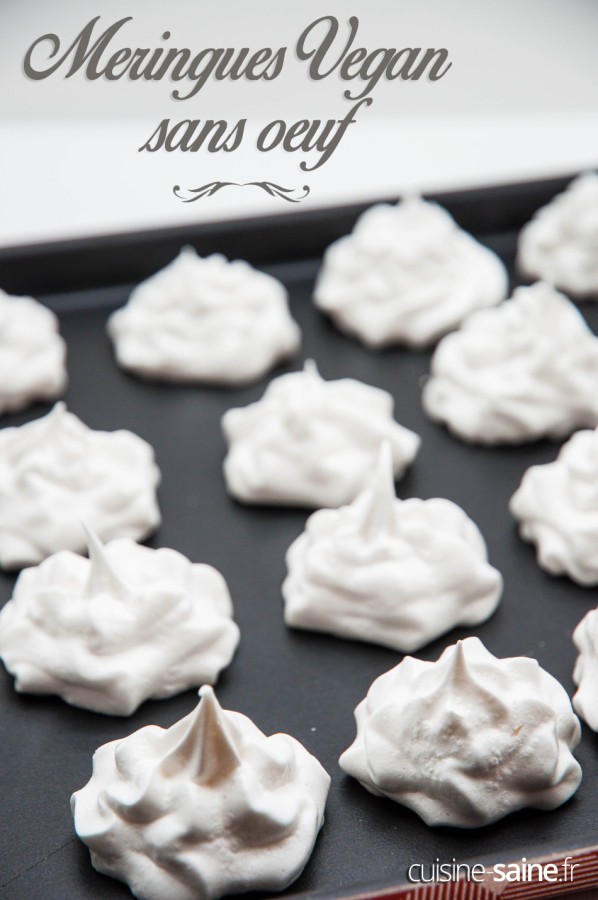 Meringues vegan à l’aquafaba de pois chiches (sans œuf)