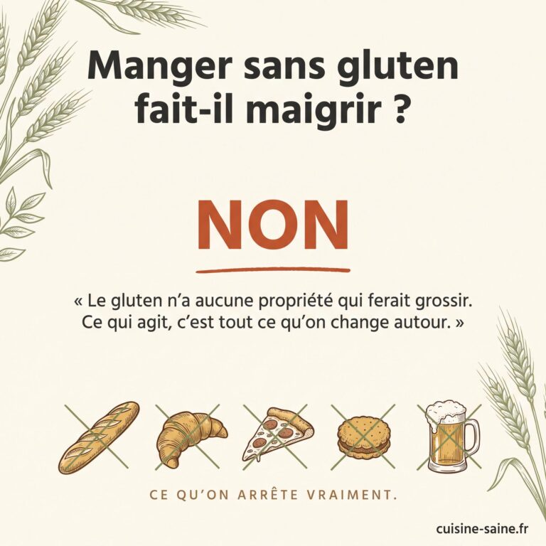 Manger sans gluten ne fait pas maigrir : le gluten n'a aucune propriété qui ferait grossir