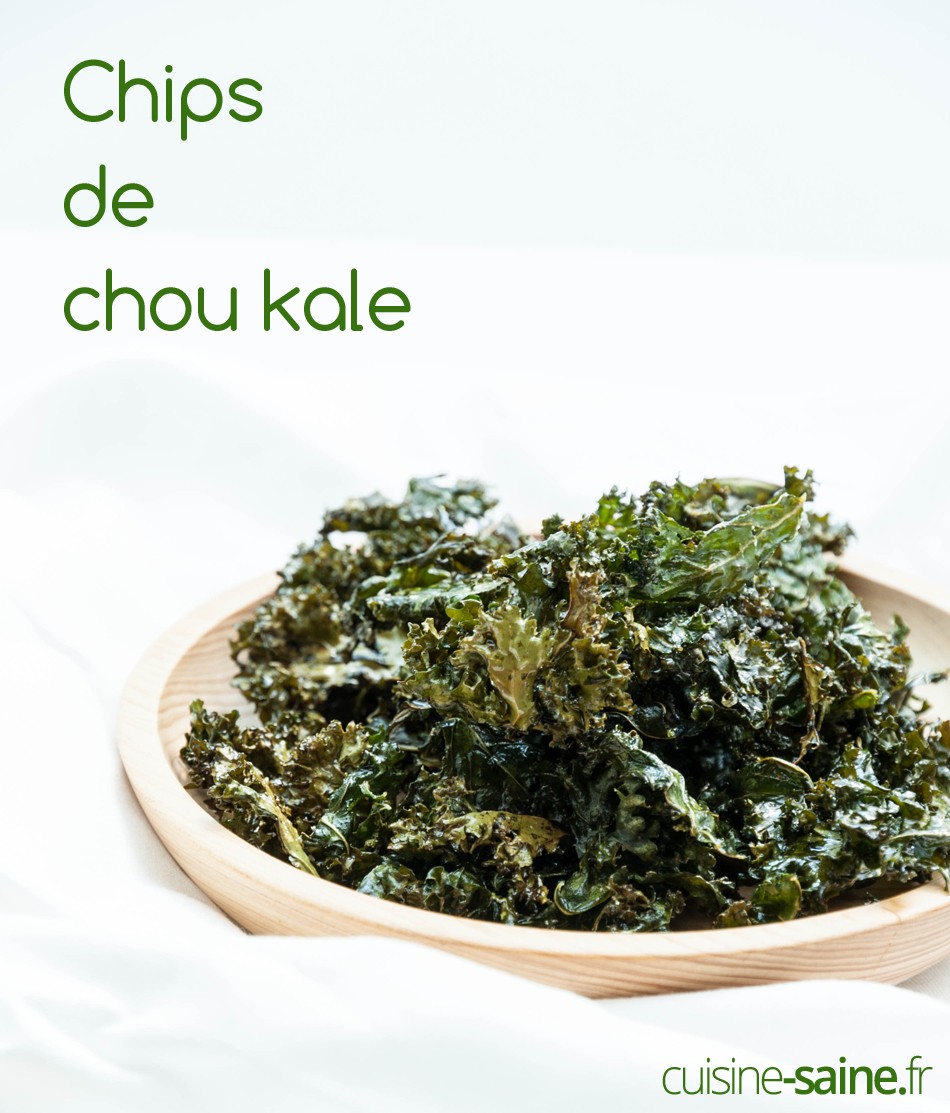 Chips de chou Kale au four