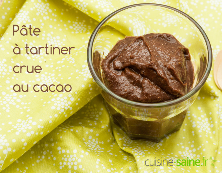 pâte à tartiner crue