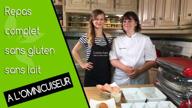 Menu complet sans gluten ni lait à l’omnicuiseur
