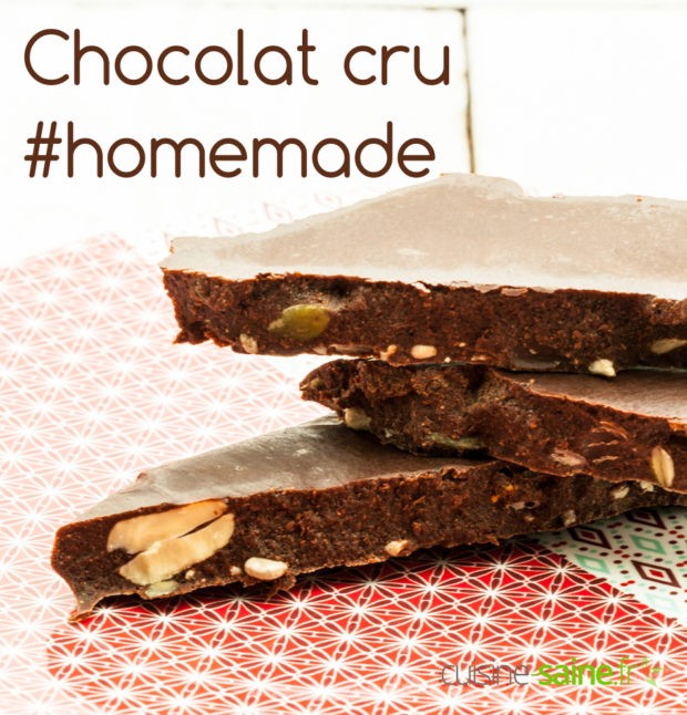 Recette de chocolat cru maison