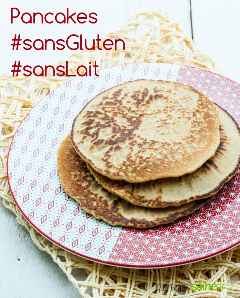 Pancake sans gluten ni produits laitiers au blender