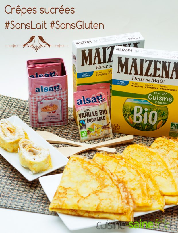 Comment faire des crêpes sucrées sans gluten ni lactose ?
