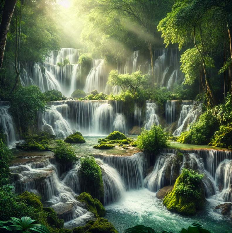 Eau brute non traitée puisée à la source, dite raw water