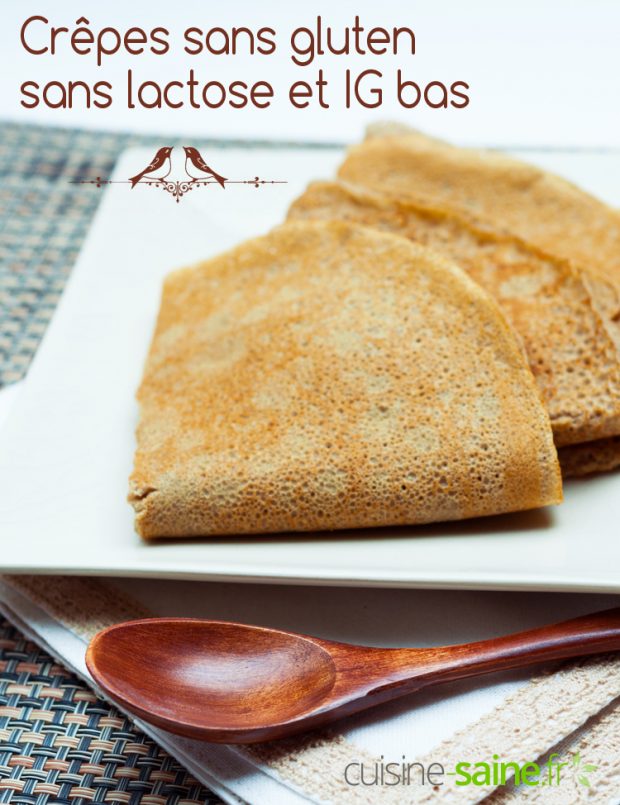 Crêpes sans gluten sans lactose et IG bas