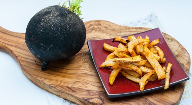 Recette de radis noir : frites de radis noir au four