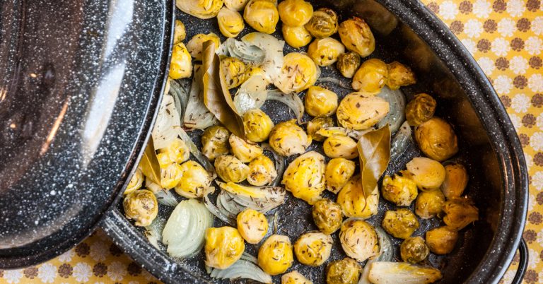 Recette de choux de Bruxelles rôtis au Roaster