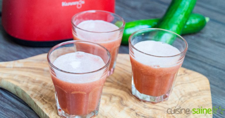 Recette de jus hydratant à l’extracteur de jus