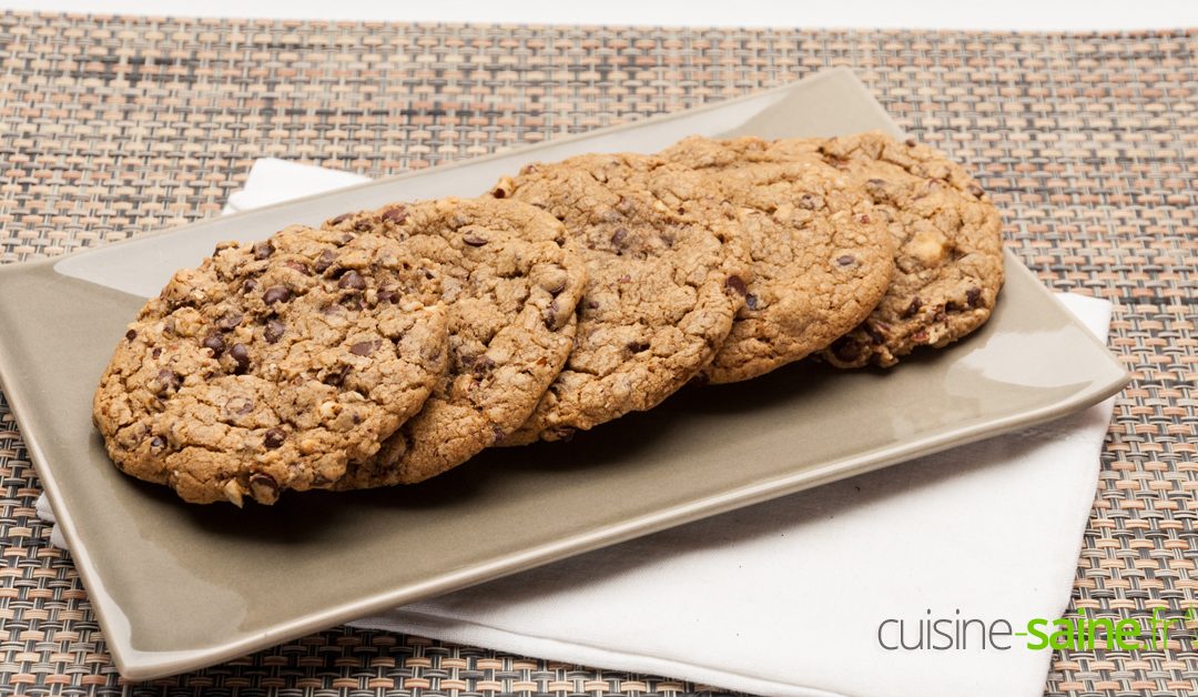 Recette de cookies chocolat noisettes sans gluten ni lactose