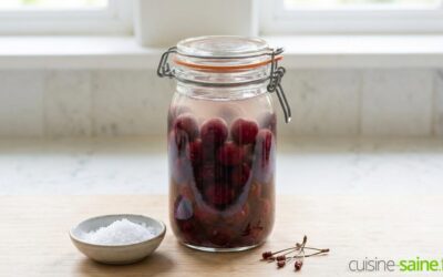 Comment préparer des cerises lactofermentées ?