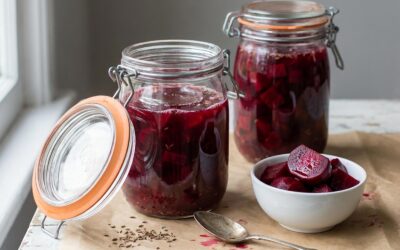 Recette de betteraves lactofermentées au cumin