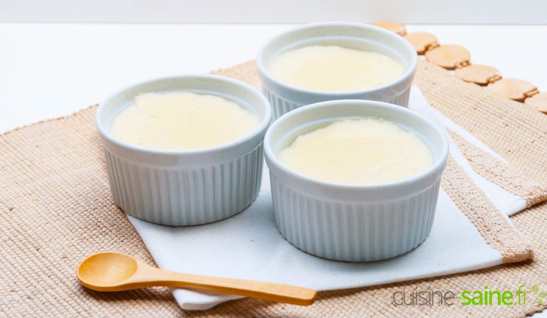 Crème à la vanille façon « danette » sans lactose, sans gluten