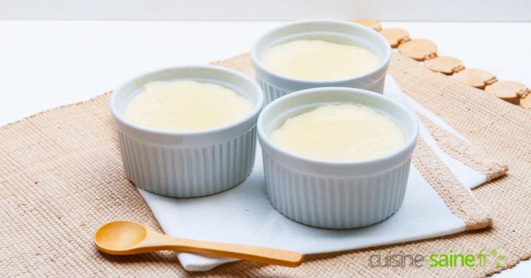 Crème à la vanille façon « danette » sans lactose, sans gluten