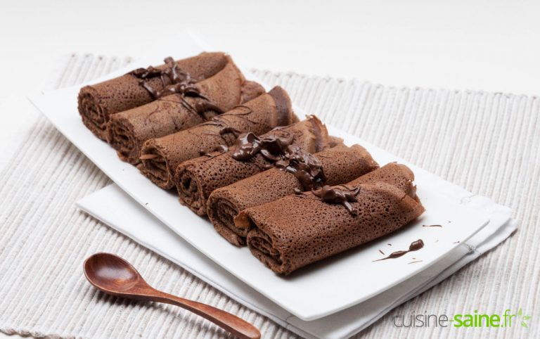 Crêpes au chocolat sans gluten ni lactose