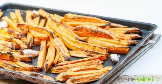 Recette de frites de patate douce au four