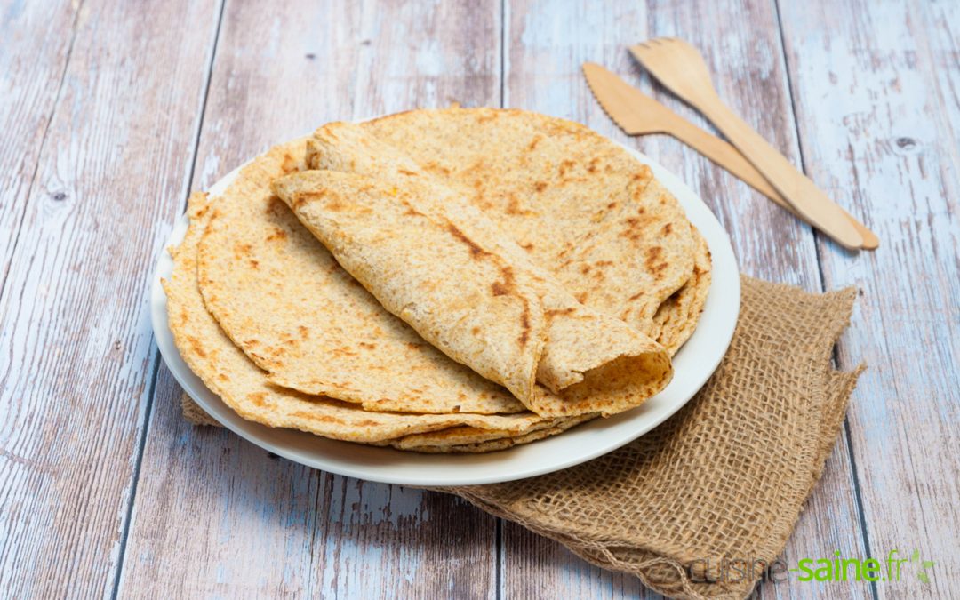Tortillas sans gluten, vegan et paléo