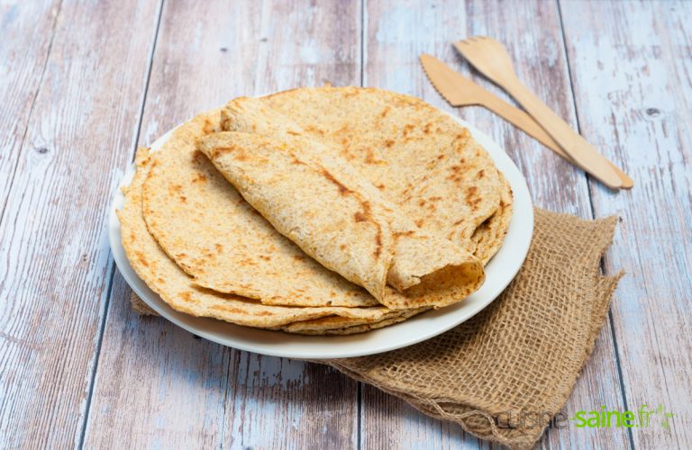 Tortillas sans gluten, vegan et paléo