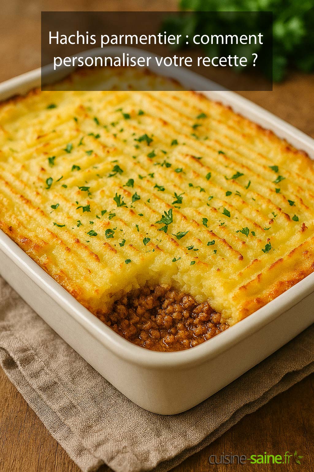 Recette du hachis parmentier sans lactose