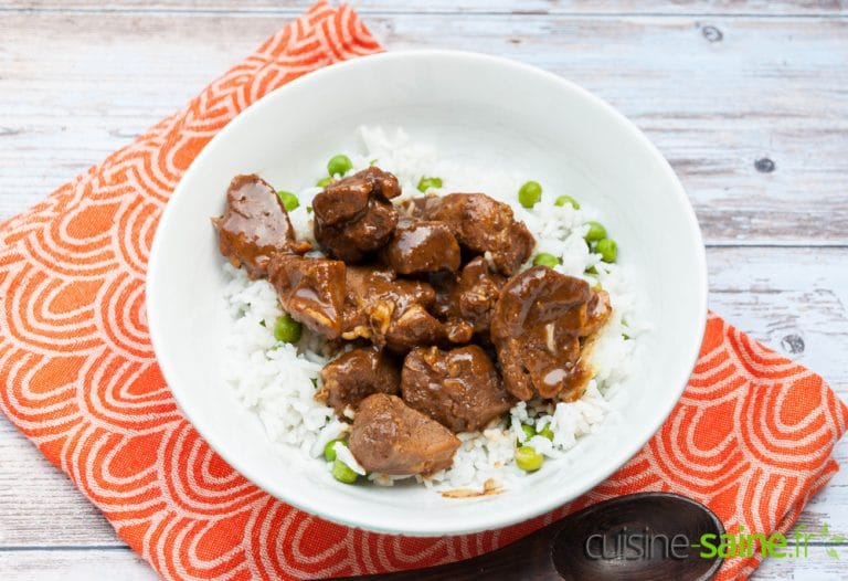 Porc au caramel sans gluten