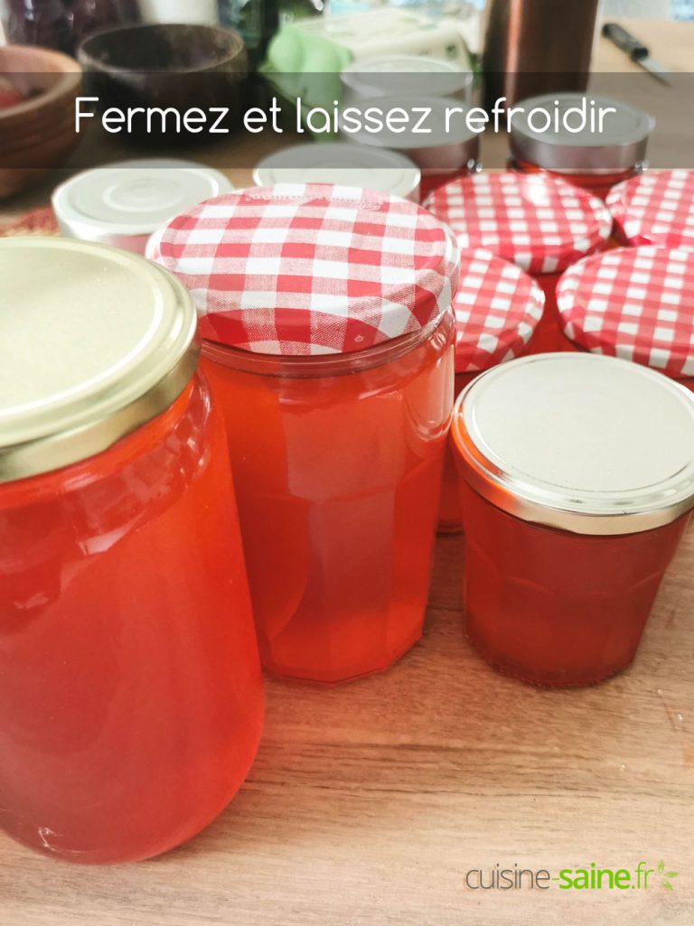 Fermez et laissez refroidir.
