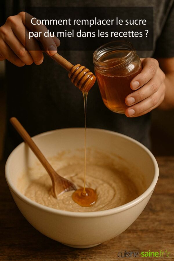 Comment remplacer le sucre par du miel dans les recettes ?