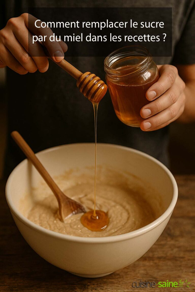 Comment remplacer le sucre par du miel dans les recettes ?