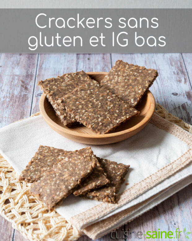Recette de crackers sans gluten, sans lait, sans œuf IG bas