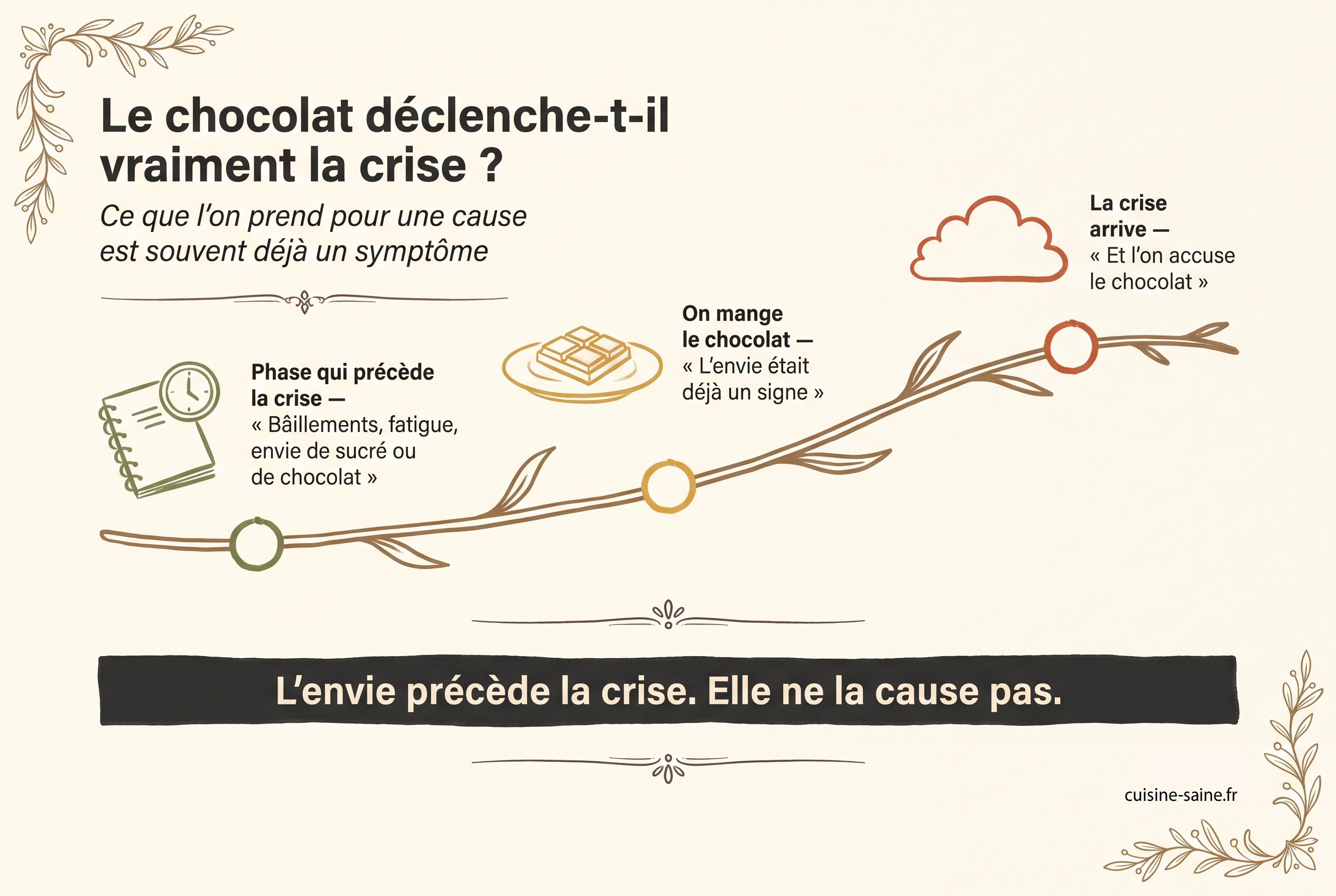 Le chocolat déclanche t il une crise ?