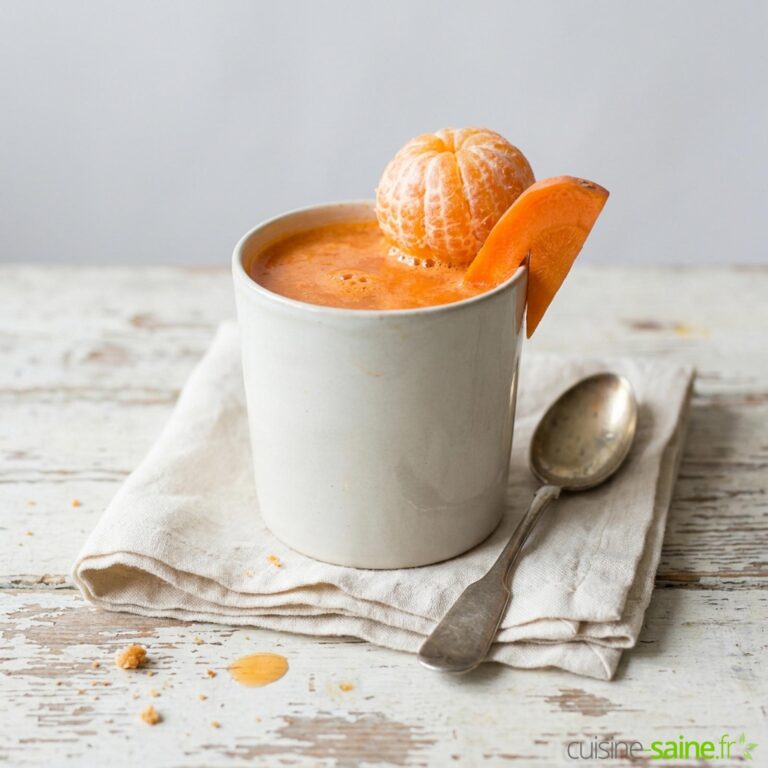 Jus de carotte, clémentine et citron au collagène marin en poudre