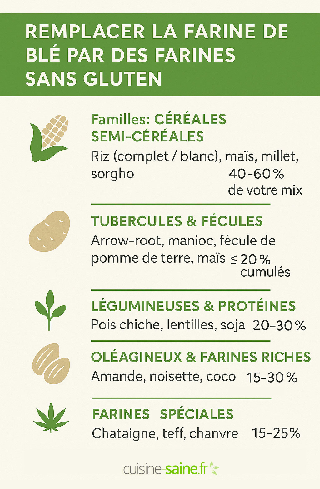 Utiliser les farines sans gluten pour faire son mélange maison