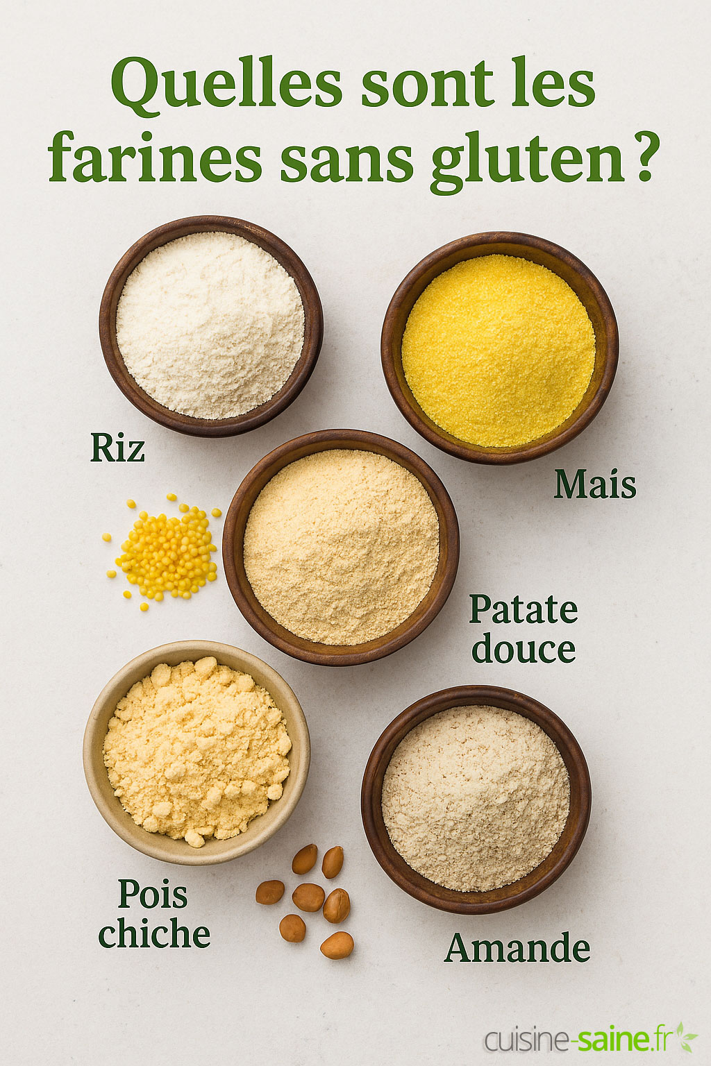 Quelles sont les farines sans gluten ?