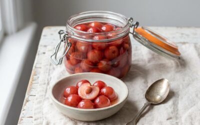 Cerises au sirop en bocaux : recette et stérilisation