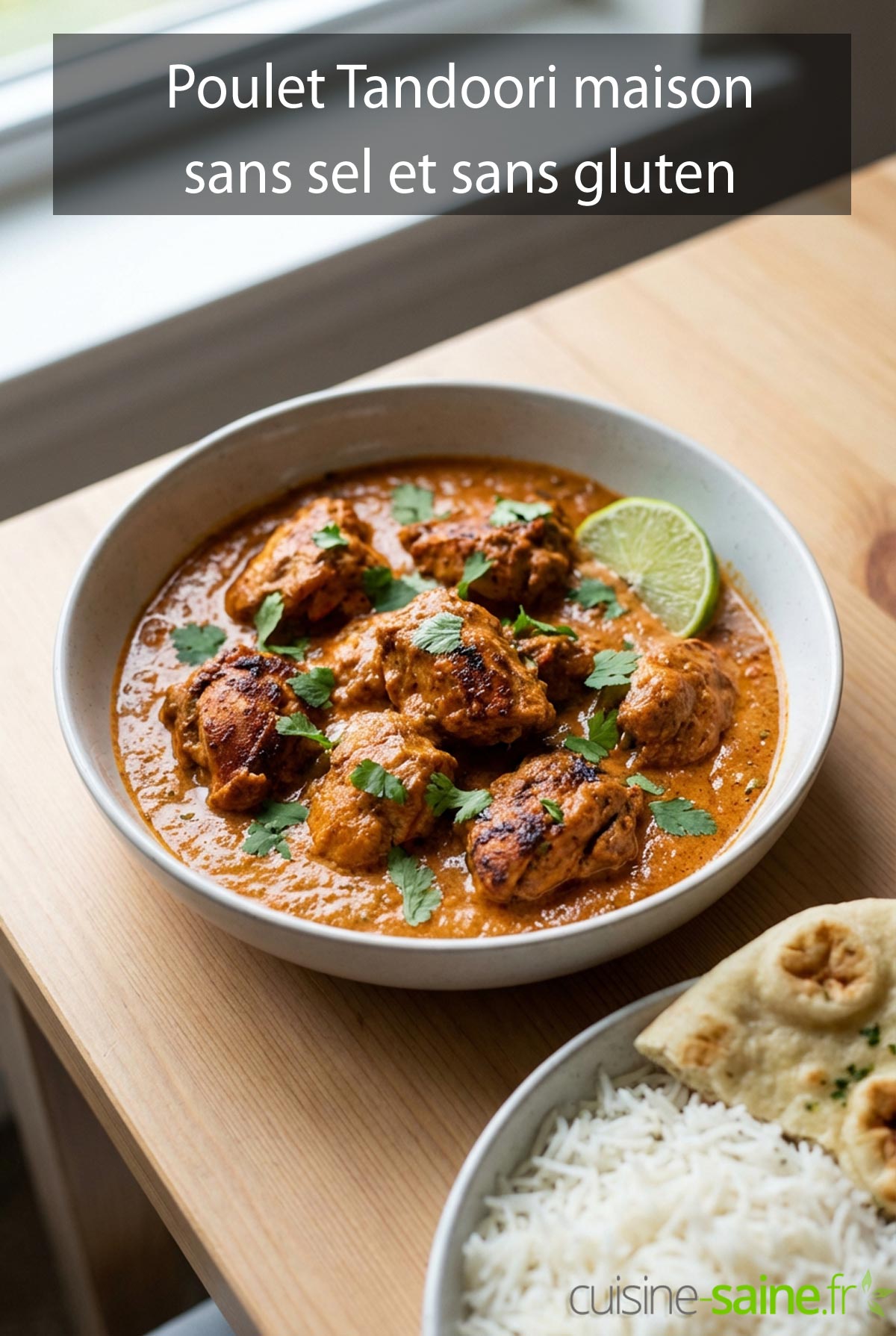 Poulet Tandoori maison (sans sel et sans gluten)