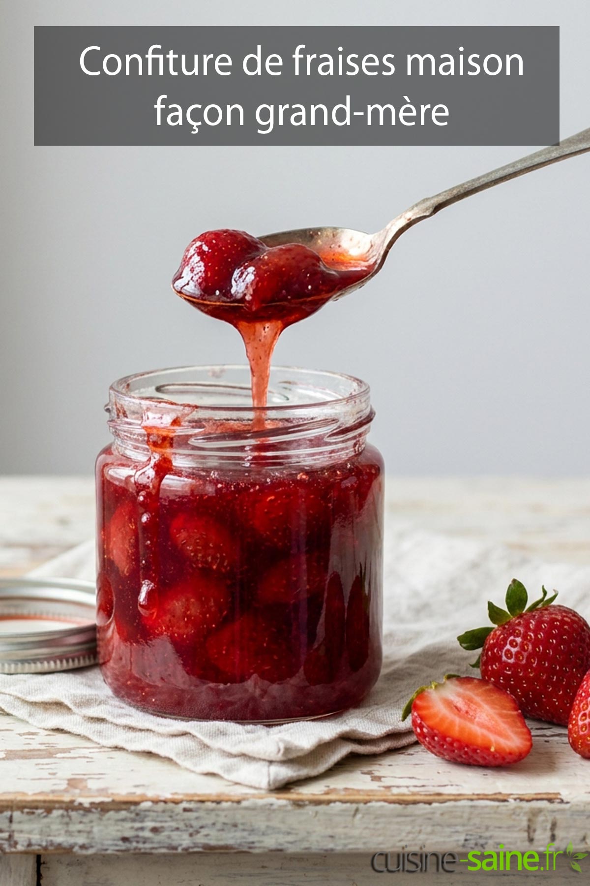 Recette de confiture de fraises maison façon grand-mère