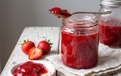 Recette confiture de fraise avec peu de sucre