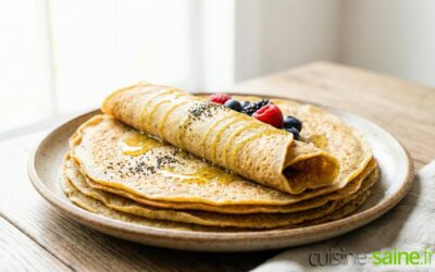 Crêpes sans gluten, sans lactose et IG bas