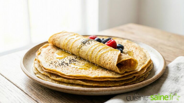 Crêpes sans gluten, sans lactose et IG bas