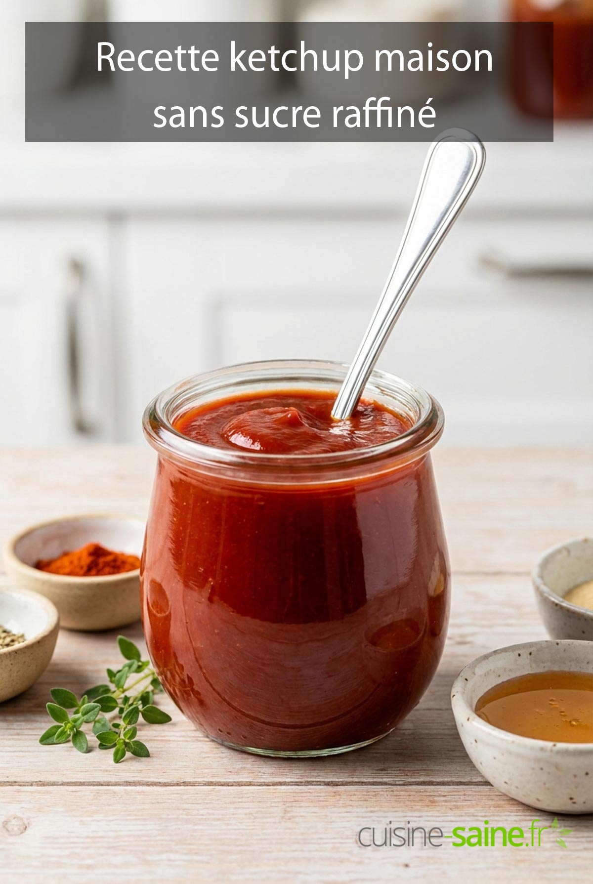 Recette ketchup maison sans sucre raffiné