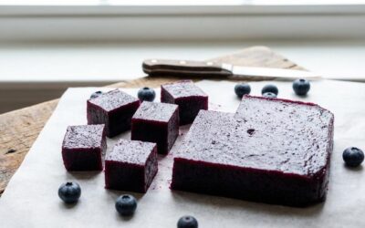 Pâtes de fruits à la myrtille (version légère)