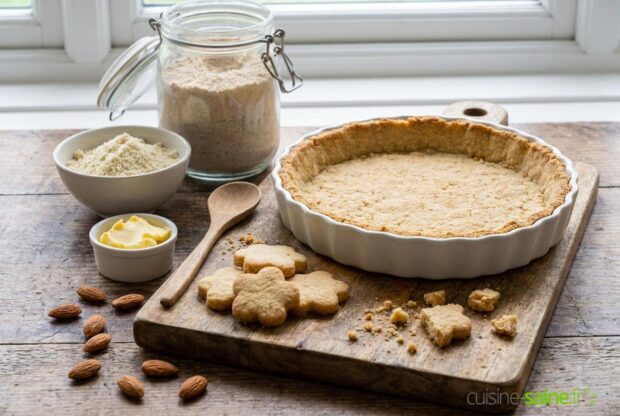 Pâte sablée sans gluten ni beurre pour biscuit ou fond de tarte