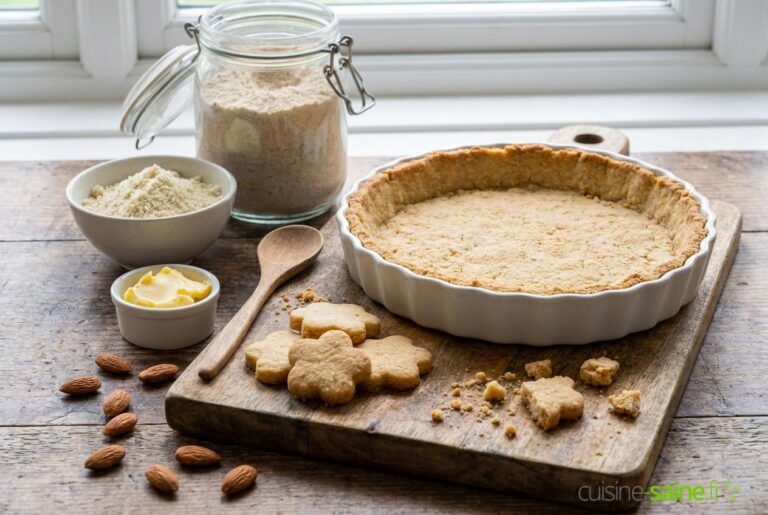 Pâte sablée sans gluten ni beurre pour biscuit ou fond de tarte