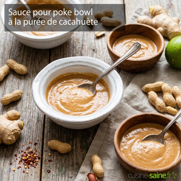 Sauce pour poke bowl à la purée de cacahuète