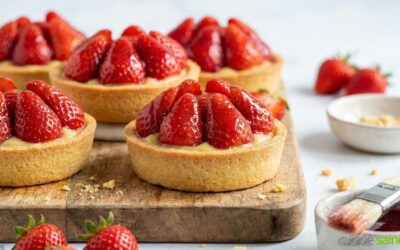 Tartelettes aux fraises sans gluten ni lactose
