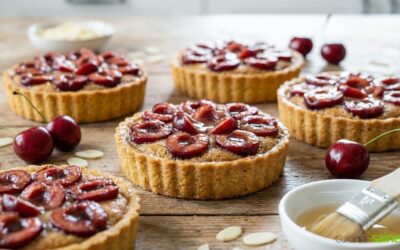 Tartelettes aux cerises sans gluten ni lactose