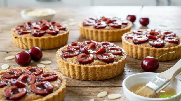 Tartelettes aux cerises sans gluten ni lactose
