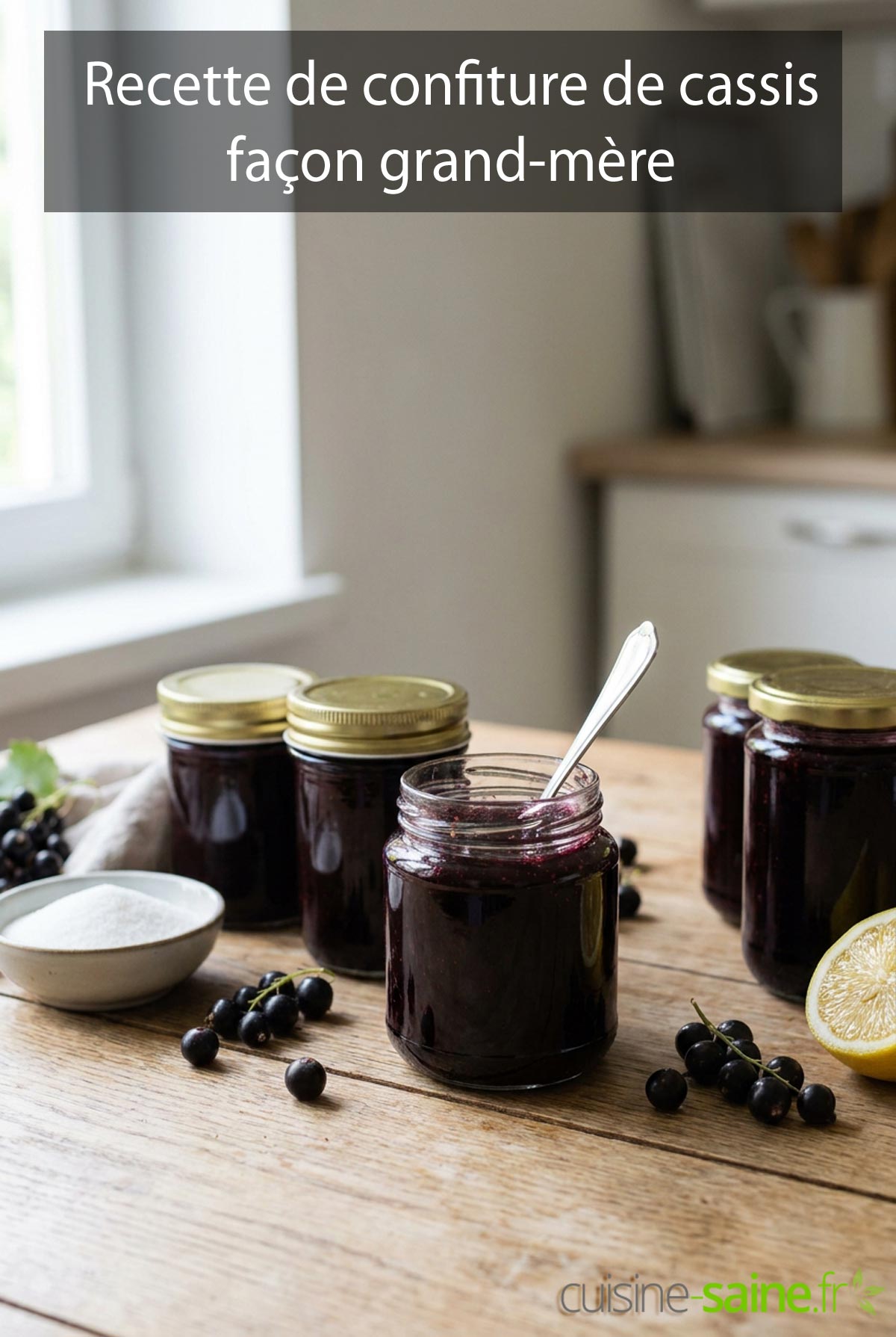 Recette de confiture de cassis façon grand-mère